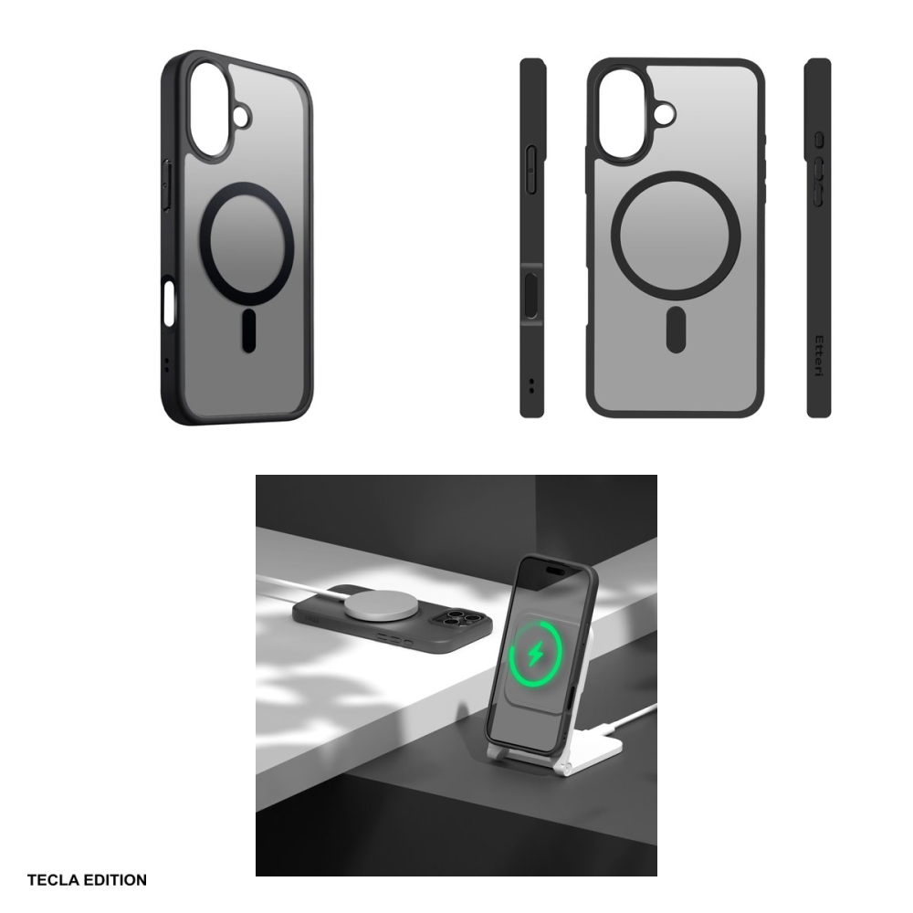 Husa Etteri Matt Mag pentru Apple iPhone 17, Carcasa magnetica, Negru [4]