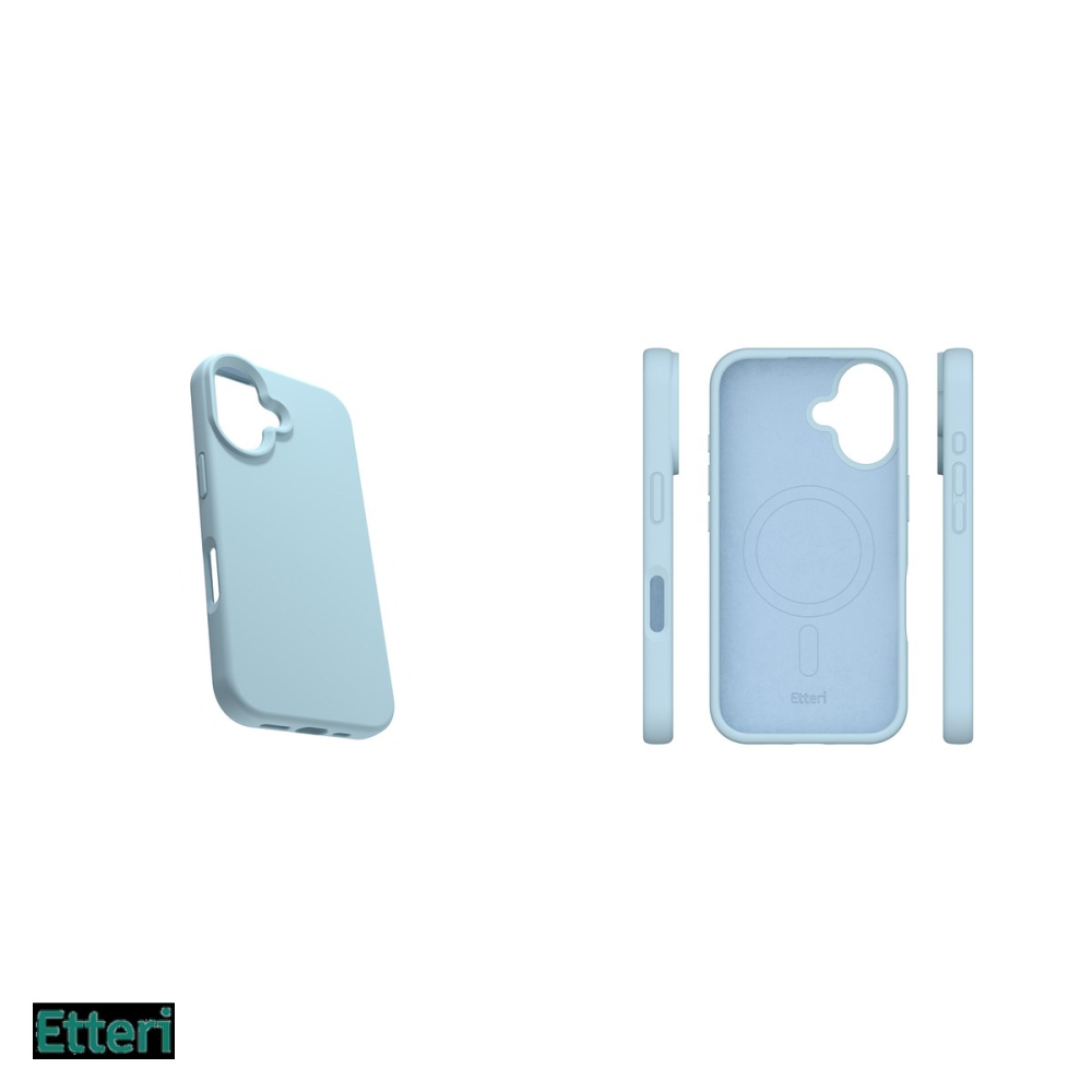 Husa Etteri Silicone Mag pentru Apple iPhone 16 Plus, Carcasa magnetica, Albastru [5]