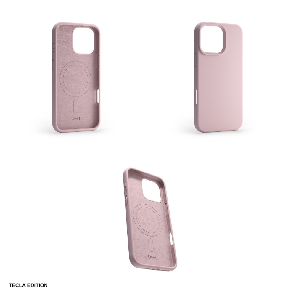 Husa Etteri Silicone Mag pentru Apple iPhone 16 Pro Max, Carcasa magnetica, Roz [5]