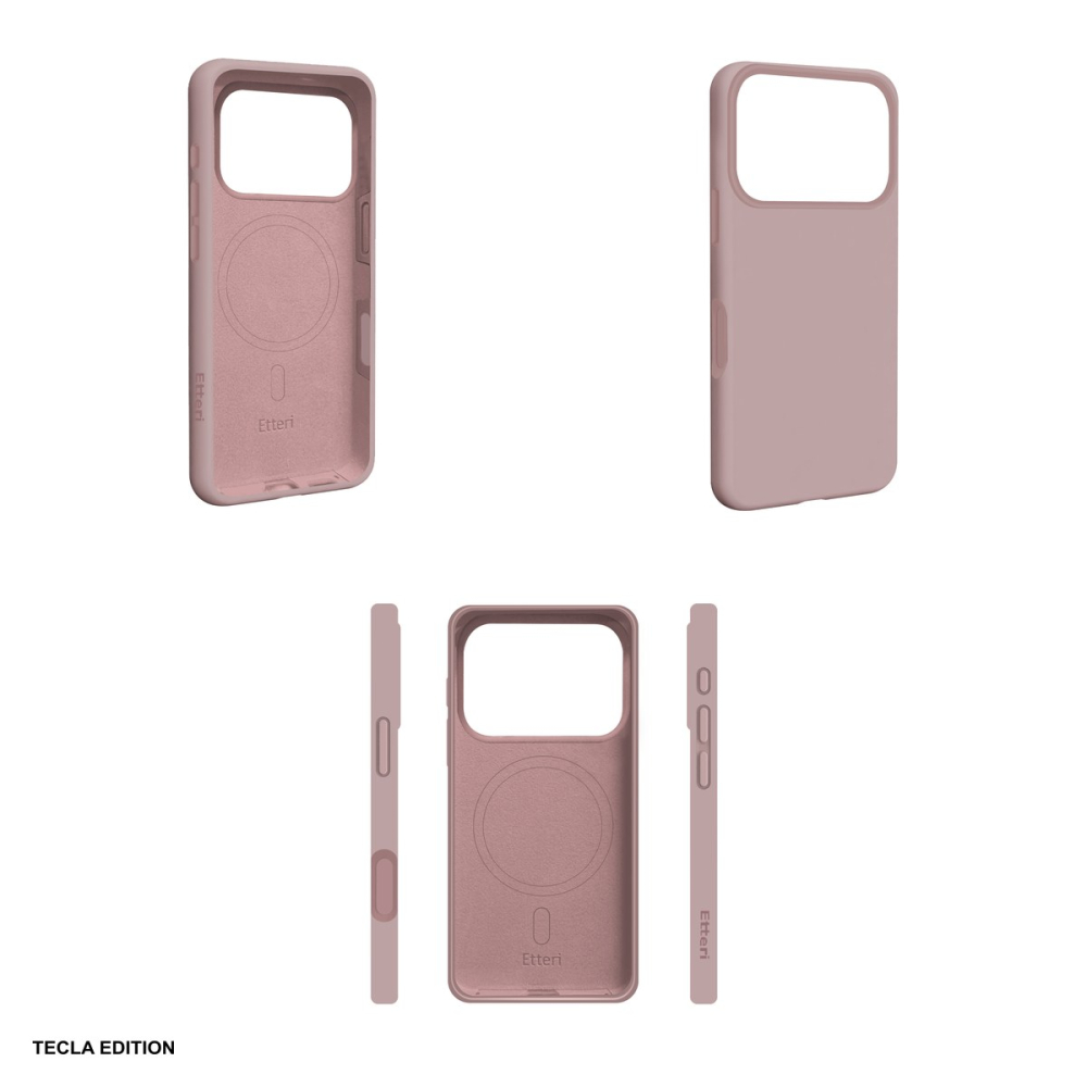 Husa Etteri Silicone Mag pentru Apple iPhone 17 Pro Max, Carcasa magnetica, Roz [4]