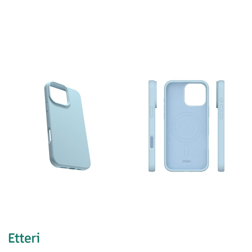 Husa Etteri Silicone Mag pentru iPhone 16 Pro Max, Carcasa magnetica, Albastru [5]