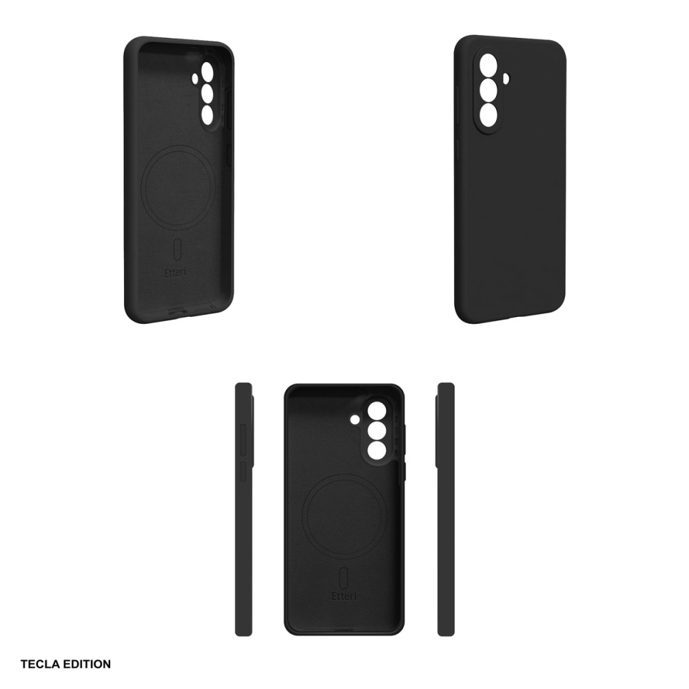 Husa Etteri Silicone Mag pentru Samsung Galaxy A37 5G, Carcasa magnetica, Negru [4]
