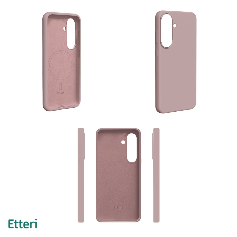 Husa Etteri Silicone Mag pentru Samsung Galaxy S26, Carcasa magnetica, Roz [4]