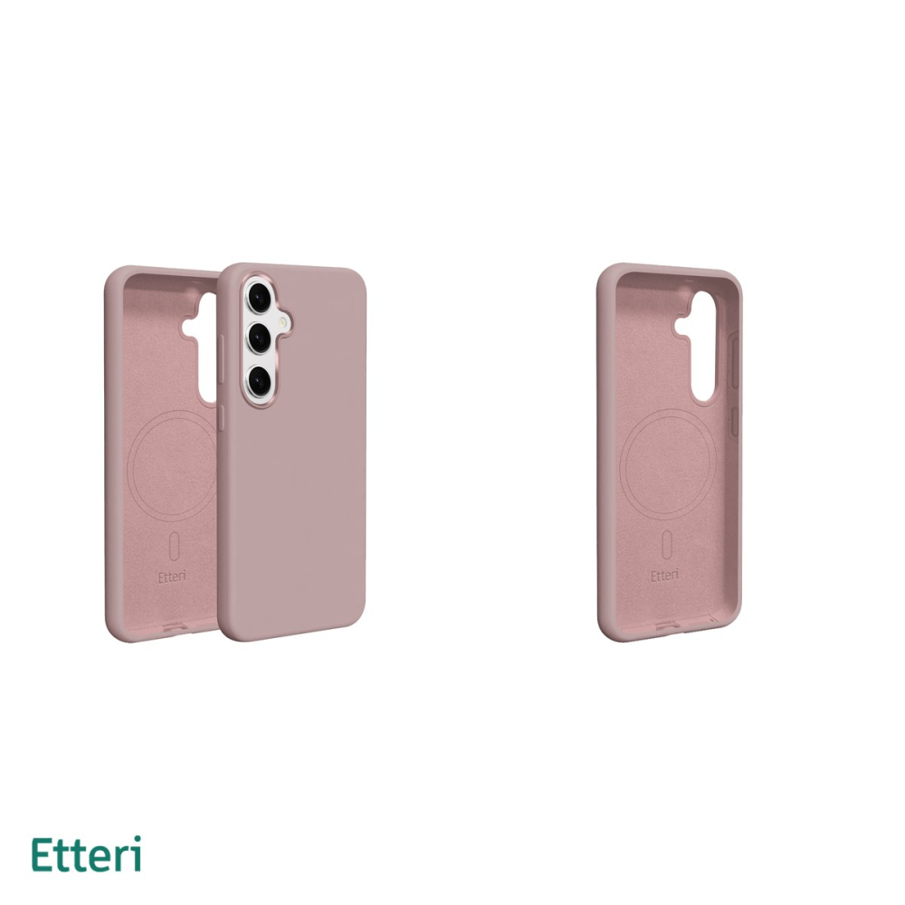 Husa Etteri Silicone Mag pentru Samsung Galaxy S26, Carcasa magnetica, Roz [5]