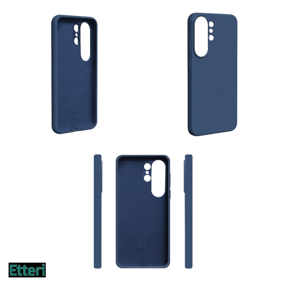 Husa Etteri Silicone Mag pentru Samsung Galaxy S26 Ultra, Carcasa magnetica, Albastru [4]