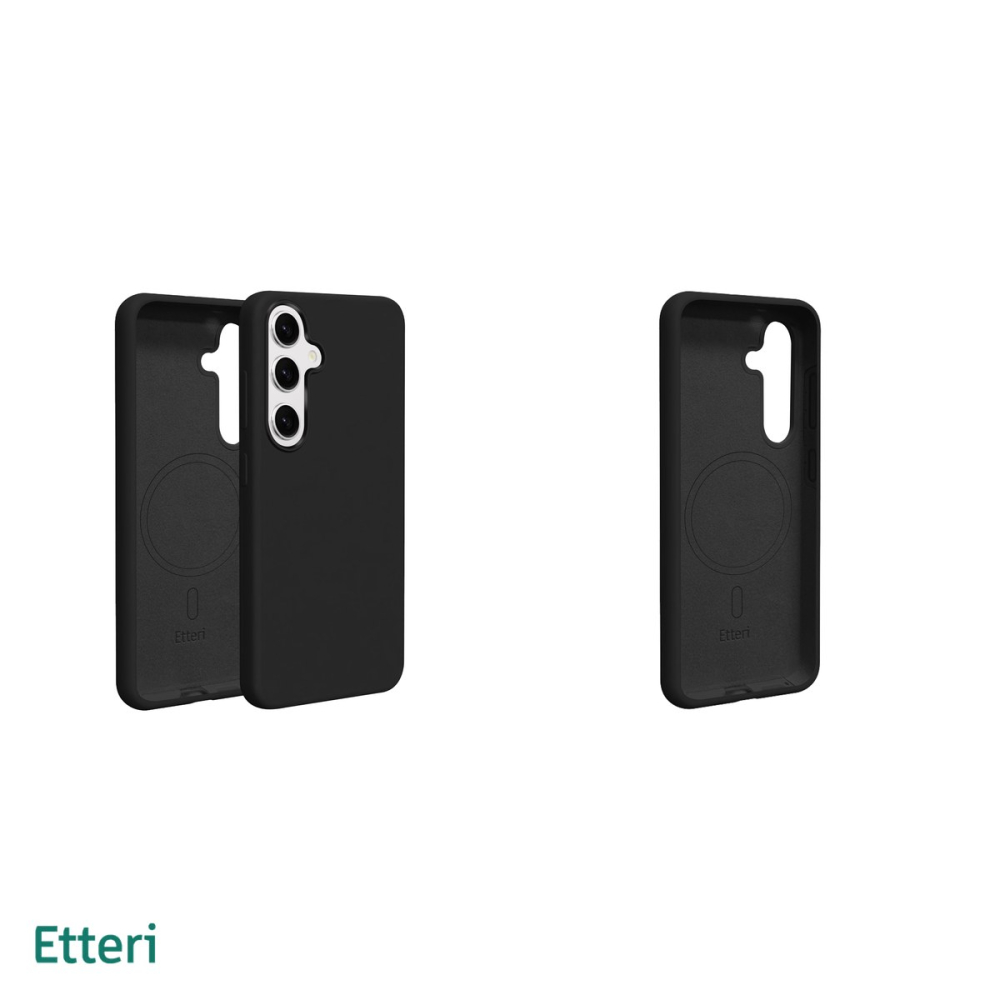 Husa Etteri Silicone Mag pentru Samsung Galaxy S26 Ultra, Carcasa magnetica, Negru [5]