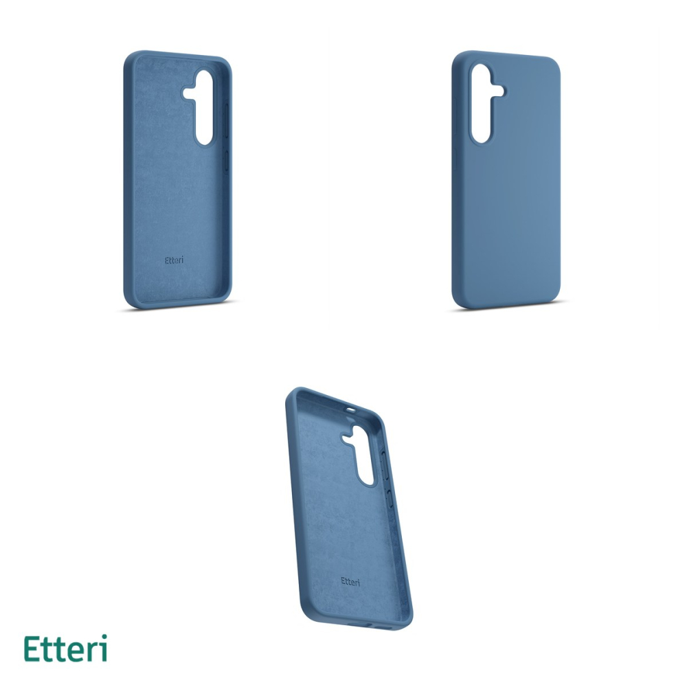 Husa Etteri Silicone pentru Samsung Galaxy A17 5G, Carcasa, Albastru [4]
