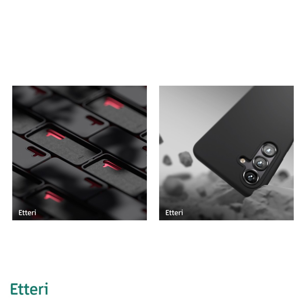 Husa Etteri Silicone pentru Samsung Galaxy S24 FE, Carcasa, Negru [5]