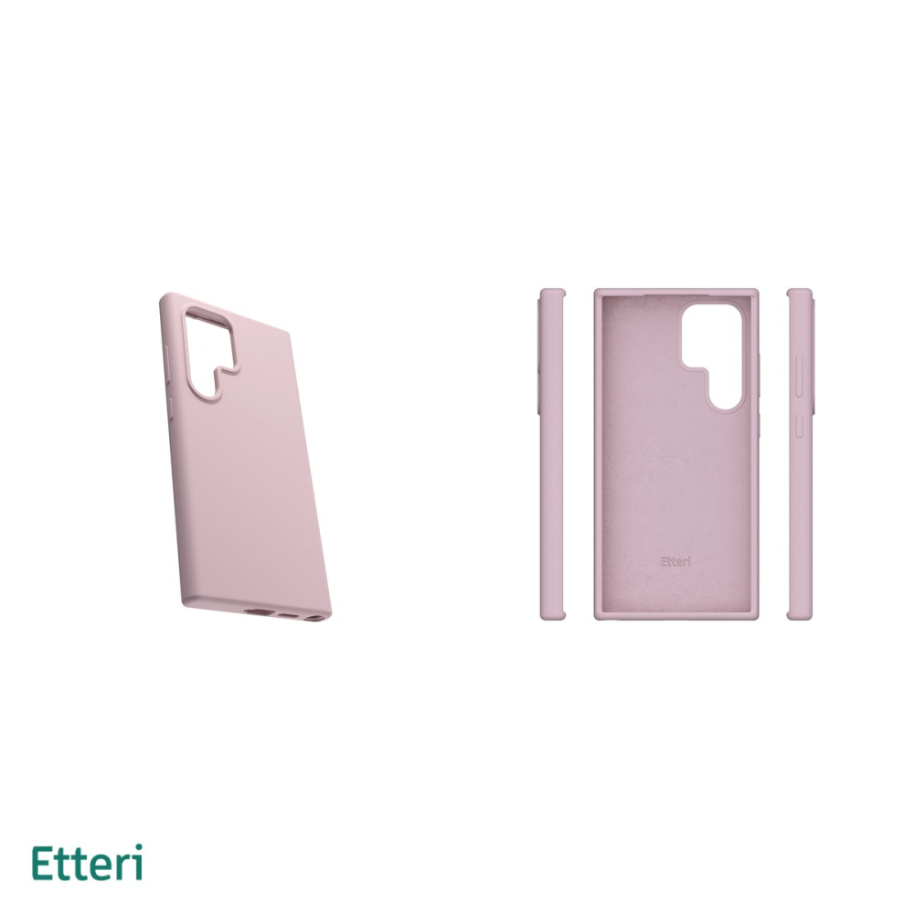 Husa Etteri Silicone pentru Samsung Galaxy S24 Ultra, Carcasa, Roz [5]