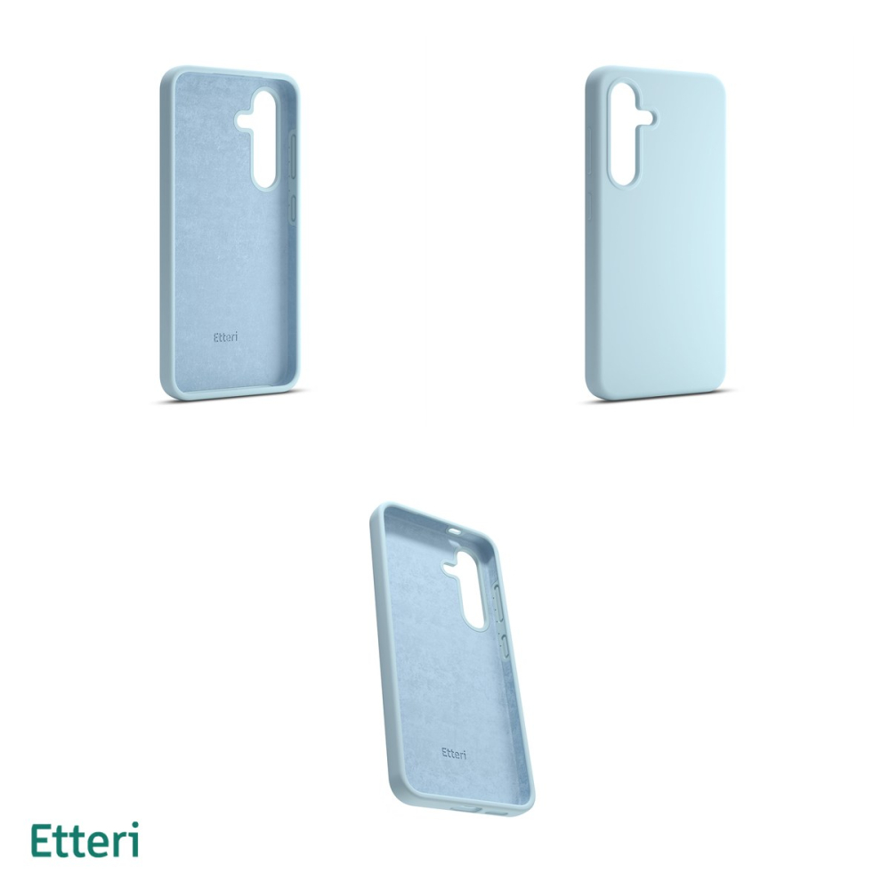 Husa Etteri Silicone pentru Samsung Galaxy S25 Plus, Carcasa, Albastru [4]