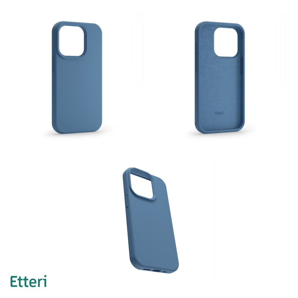 Husa Etteri Silicone pentru Xiaomi Redmi Note 13 5G, Carcasa, Albastru [4]