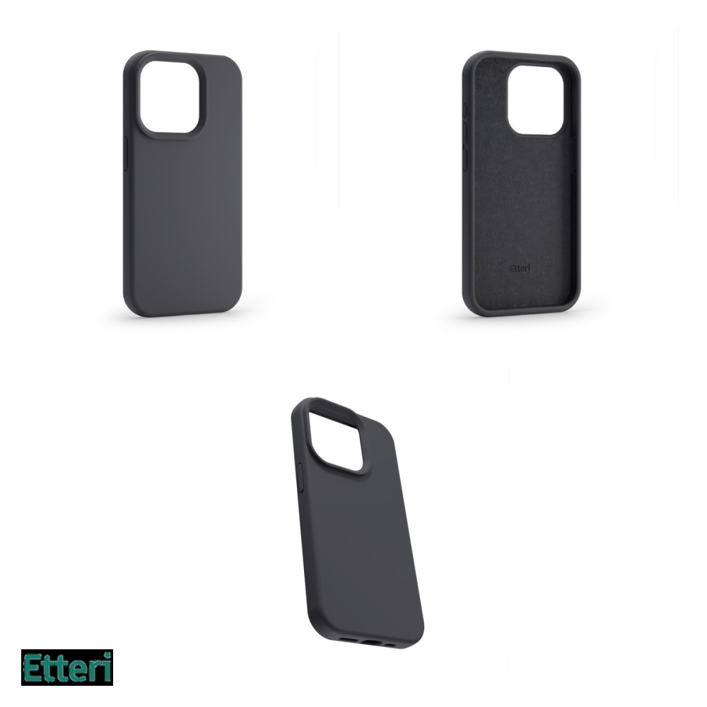 Husa Etteri Silicone pentru Xiaomi Redmi Note 13 Pro 5G, Carcasa, Negru [4]