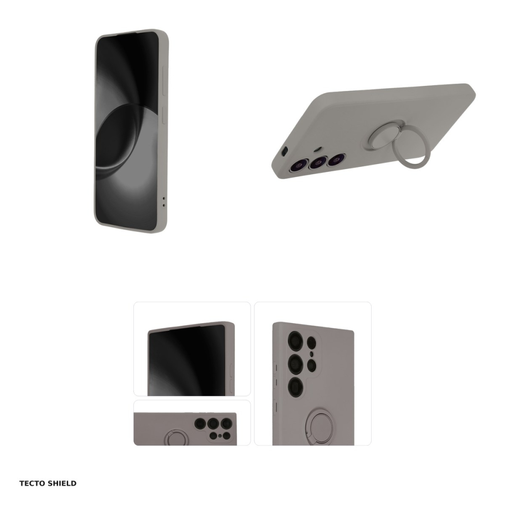 Husa Finger Ring pentru Samsung Galaxy S24, Carcasa, Gri [4]