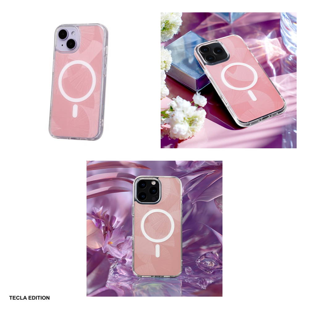 Husa Flash Mag pentru Apple iPhone 15, Carcasa magnetica, Roz [4]