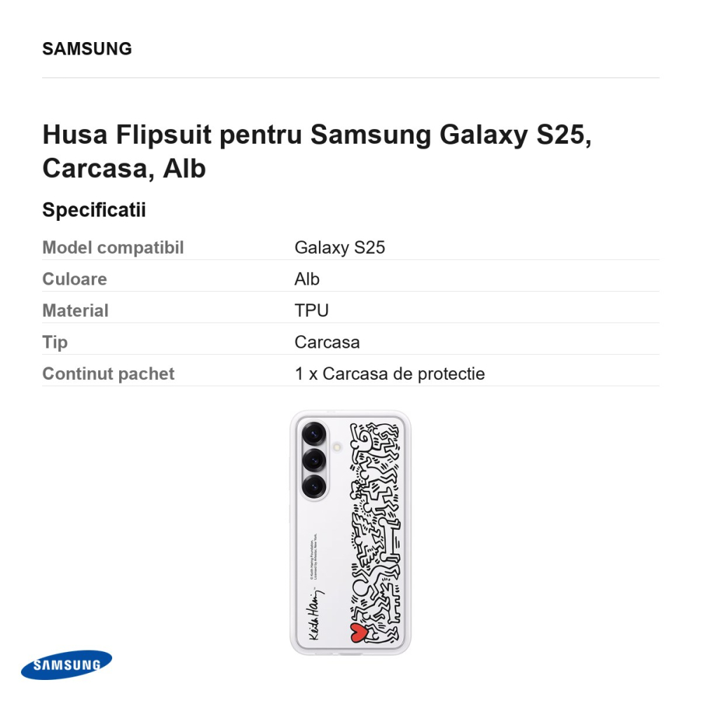 Husa Flipsuit pentru Samsung Galaxy S25, Carcasa, Alb [3]