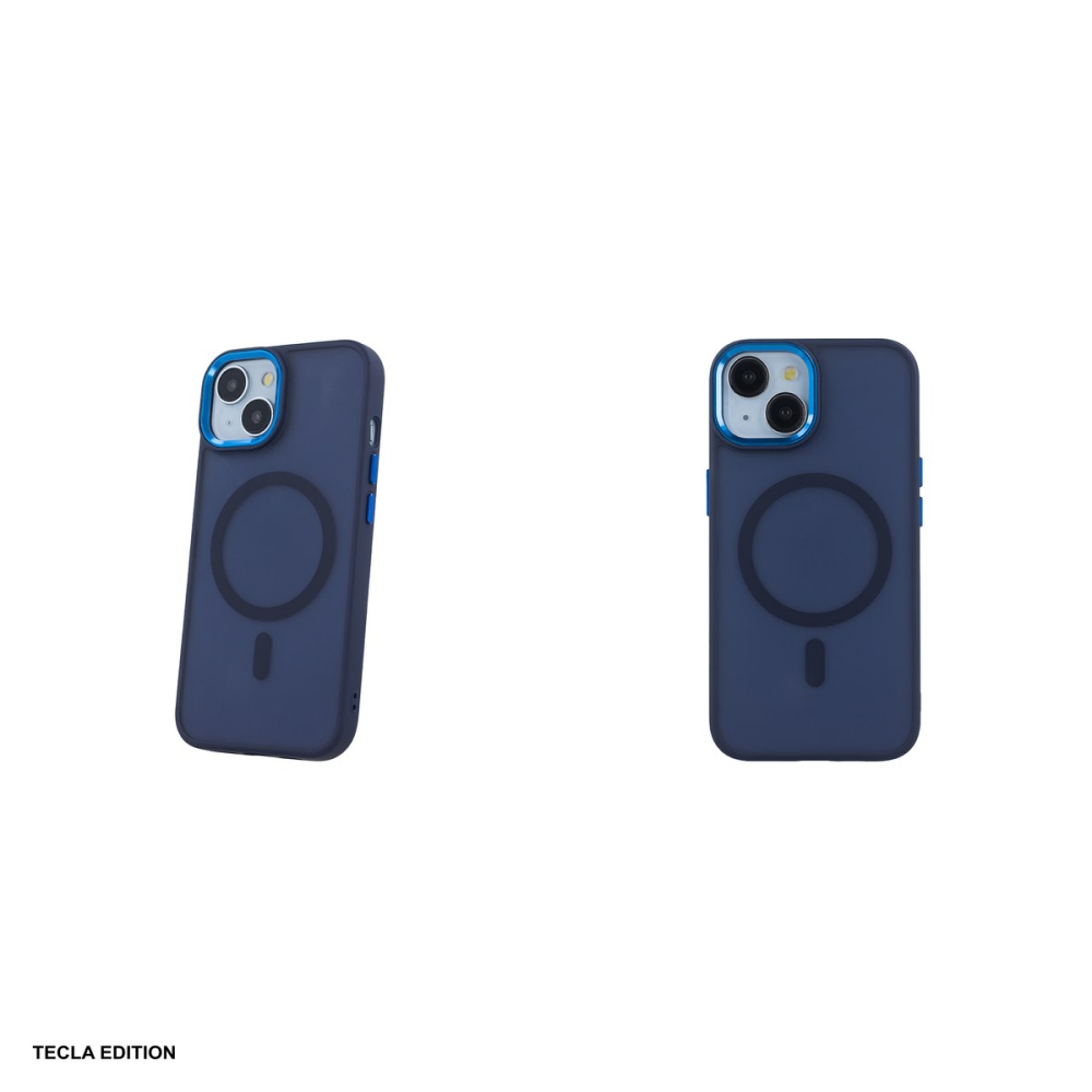 Husa Frozen Mag pentru Apple iPhone 14, Carcasa magnetica, Albastru [5]