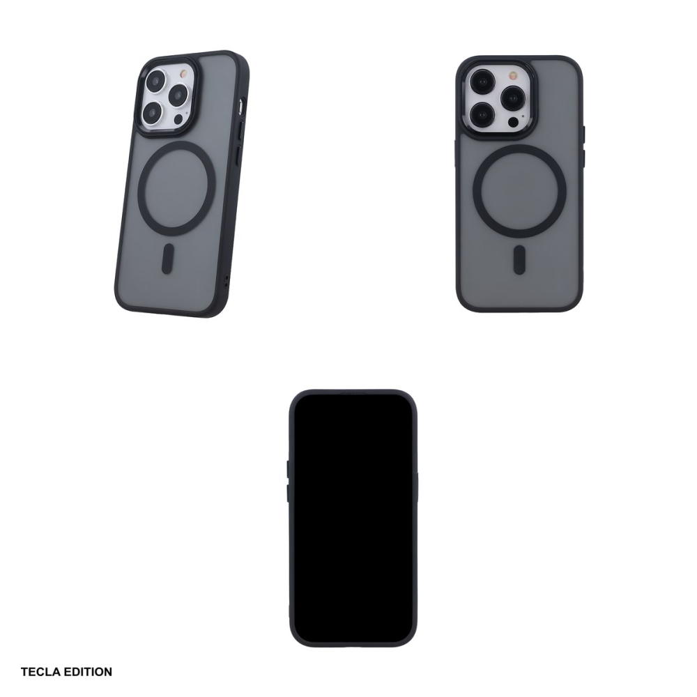Husa Frozen Mag pentru Apple iPhone 14 Pro, Carcasa magnetica, Negru [5]