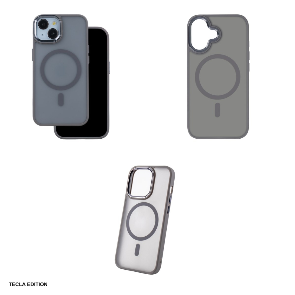 Husa Frozen Mag pentru iPhone 16, Carcasa magnetica, Gri [4]