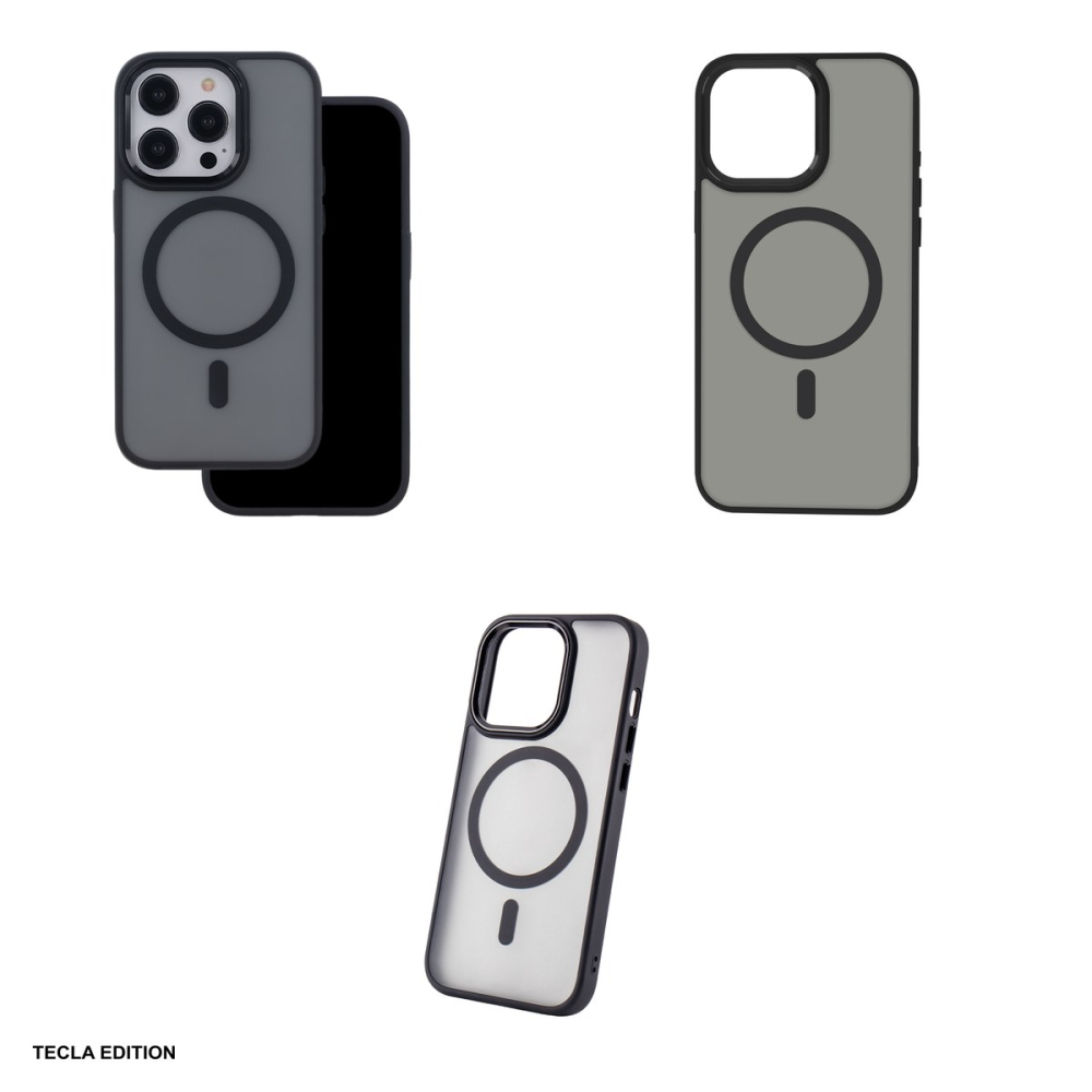Husa Frozen Mag pentru iPhone 16 Pro Max, Carcasa magnetica, Negru [4]