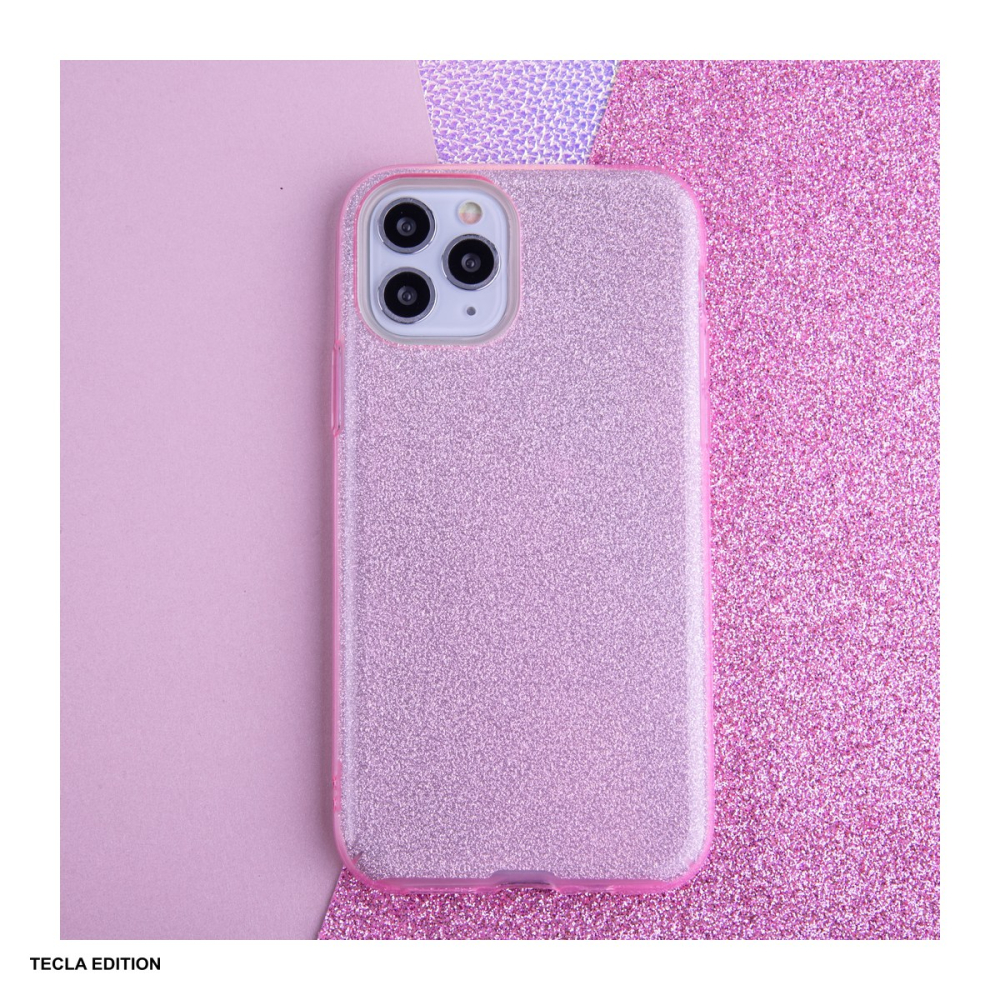 Husa Glitter 3in1 pentru Apple iPhone 11 Pro, Carcasa, Roz [6]