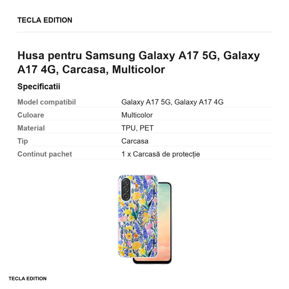 Husa Glow Glam rustic pentru Samsung Galaxy A17 5G, Galaxy A17 4G, Carcasa, Multicolor [3]