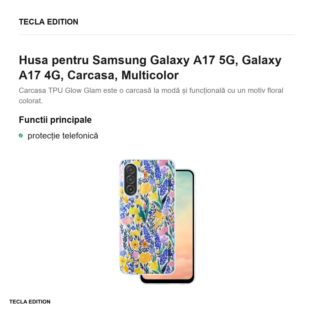 Husa Glow Glam rustic pentru Samsung Galaxy A17 5G, Galaxy A17 4G, Carcasa, Multicolor [2]