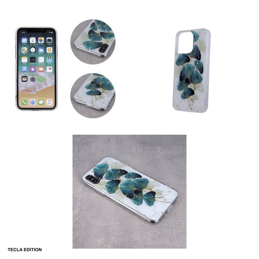Husa Gold Glam leaves pentru Xiaomi Redmi 14C 4G, Redmi 14C 5G, Carcasa, Multicolor [4]