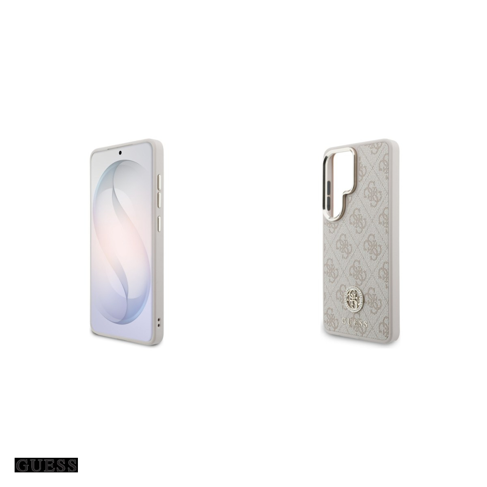 Husa Guess 4g Big Rhinestone Triangle Strap pentru Samsung Galaxy S26 Ultra, Carcasa magnetica, Roz [5]
