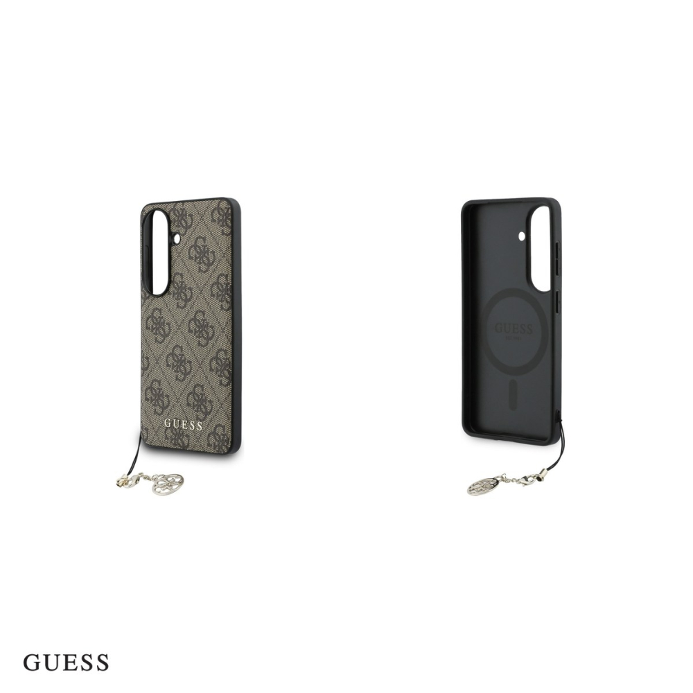 Husa Guess 4g Classic Logo Charm pentru Samsung Galaxy S26, Carcasa magnetica, Maro [5]