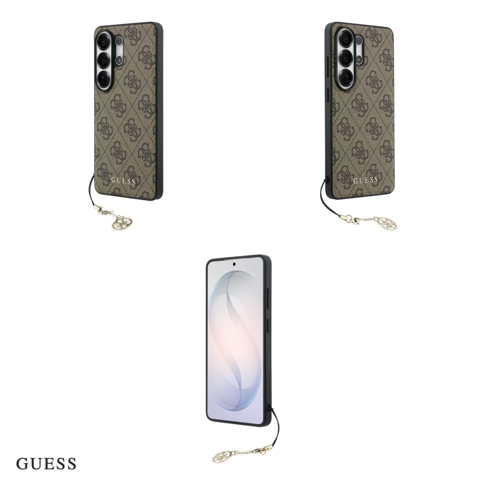 Husa Guess 4g Classic Logo Charm pentru Samsung Galaxy S26 Ultra, Carcasa magnetica, Maro [4]