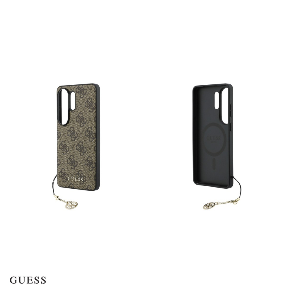 Husa Guess 4g Classic Logo Charm pentru Samsung Galaxy S26 Ultra, Carcasa magnetica, Maro [5]
