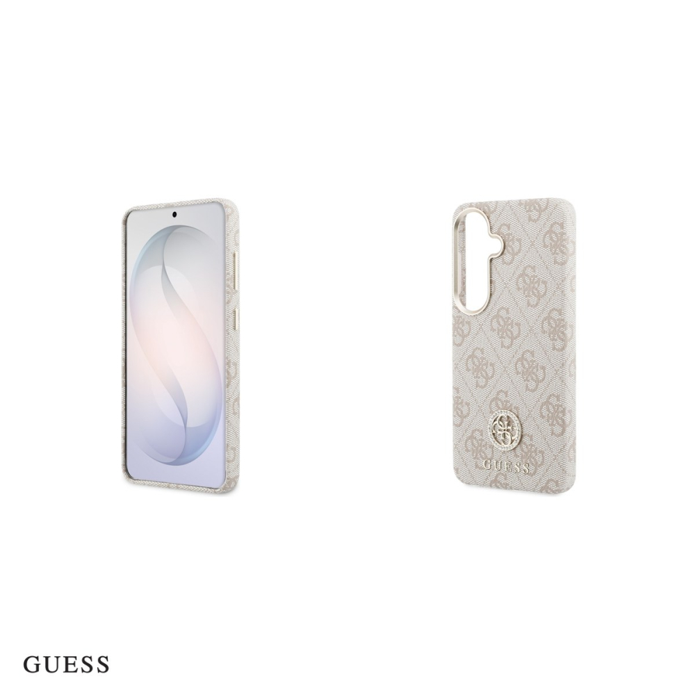 Husa Guess 4g Rhinestone Round Logo pentru Samsung Galaxy S26, Carcasa magnetica, Roz [5]