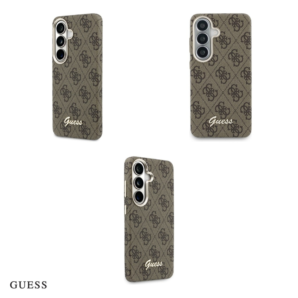 Husa Guess 4g Script pentru Samsung Galaxy S26, Carcasa magnetica, Maro [4]
