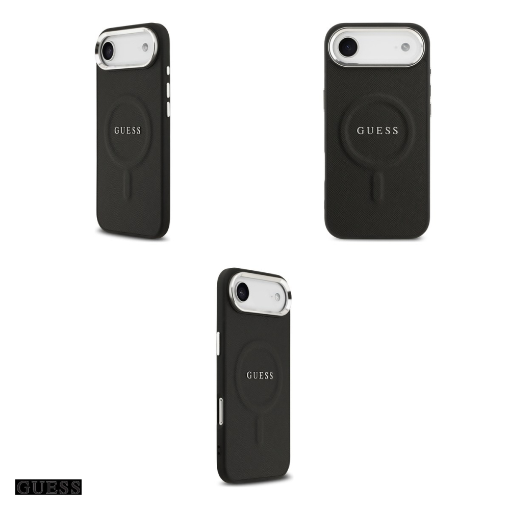 Husa Guess Classic Logo pentru iPhone 17 Air, Carcasa magnetica, Negru [4]