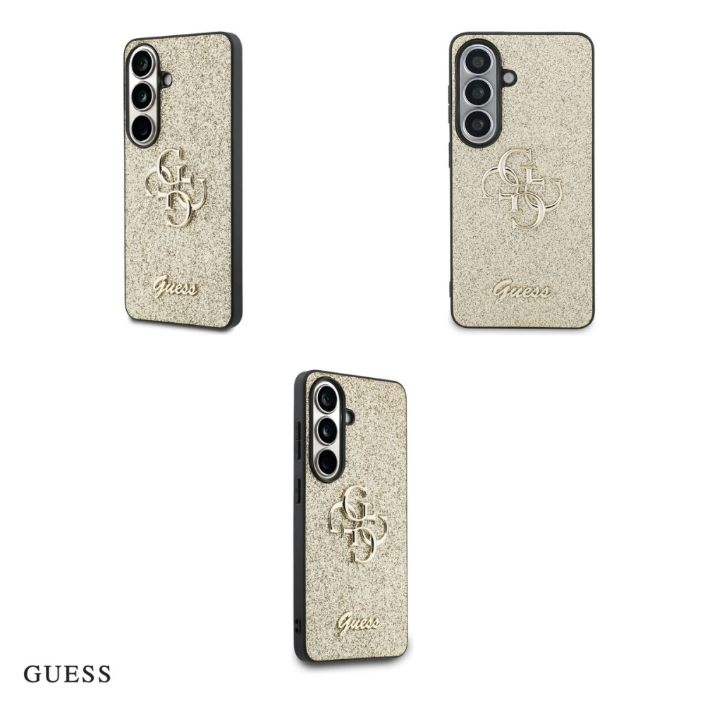 Husa Guess Fixed Glitter Big 4g Metal Logo pentru Samsung Galaxy S26, Carcasa magnetica, Auriu [4]