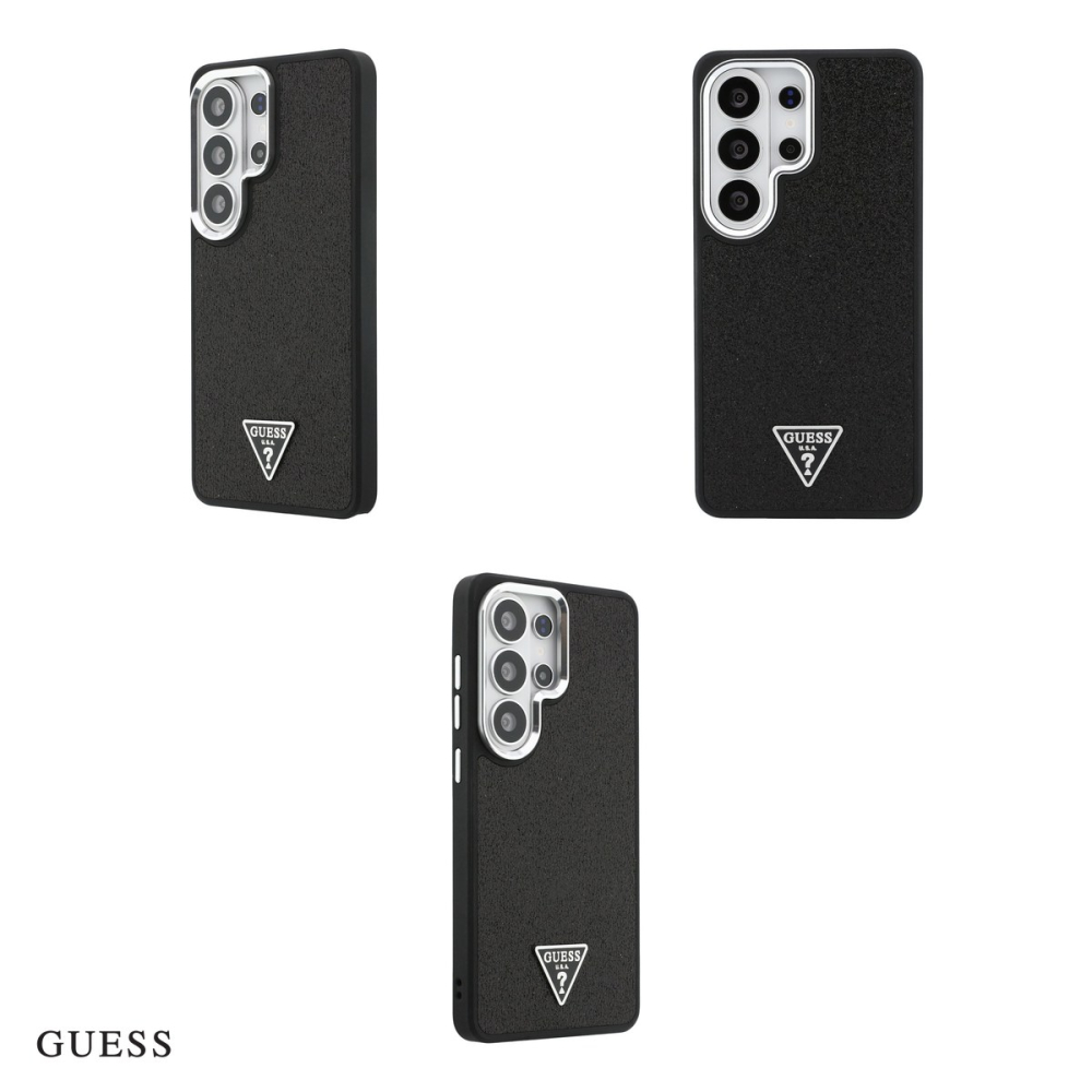 Husa Guess Fixed Glitter Triangle pentru Samsung Galaxy S26 Ultra, Carcasa magnetica, Negru [4]