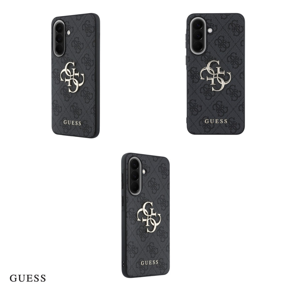 Husa Guess Hc PU 4g Big Metal Logo pentru Samsung Galaxy A37 5G, Carcasa, Negru [4]