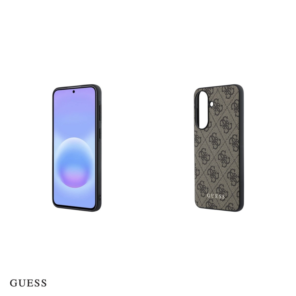 Husa Guess Hc PU 4g Classic Logo charm pentru Samsung Galaxy A57 5G, Carcasa, Maro [5]