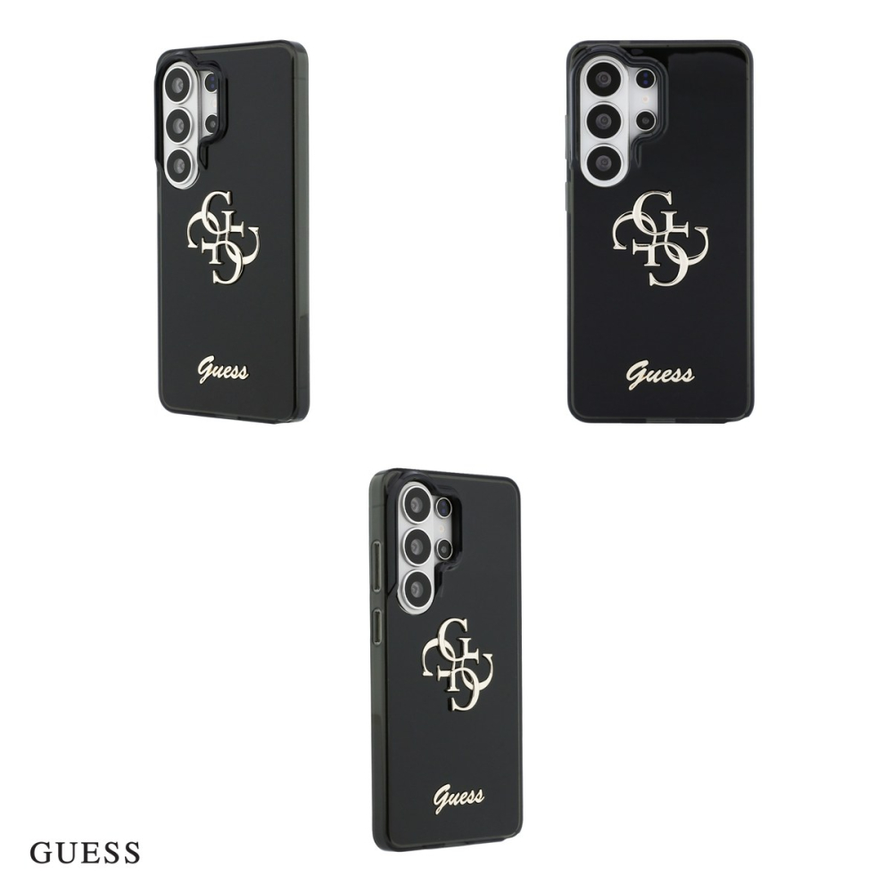 Husa Guess Iml Big Metal 4g Script pentru Samsung Galaxy S26 Ultra, Carcasa magnetica, Negru [4]