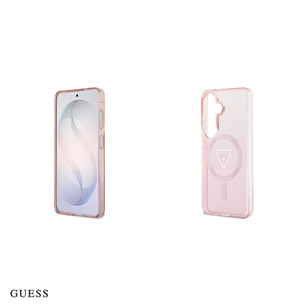 Husa Guess Iml Gradient Triangle pentru Samsung Galaxy S26, Carcasa magnetica, Roz [5]