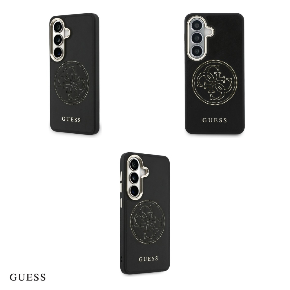 Husa Guess Perforated Logo pentru Samsung Galaxy S26, Carcasa magnetica, Negru [4]