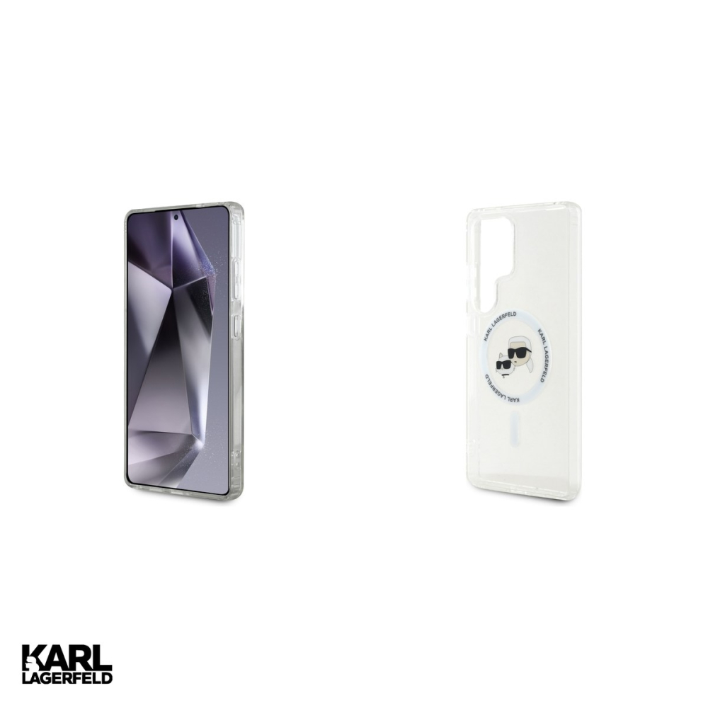 Husa Karl Lagerfeld Hc Magnetic Iml Metal Kc pentru Samsung Galaxy S25 Ultra, Carcasa, Alb [5]
