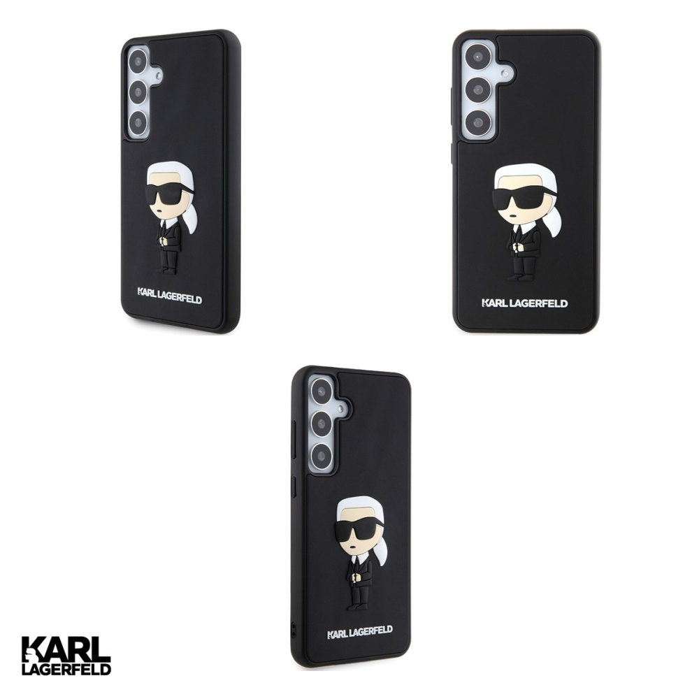 Husa Karl Lagerfeld Hc Rubber Ikonik Nft pentru Samsung Galaxy S24 Plus, Carcasa, Negru [4]