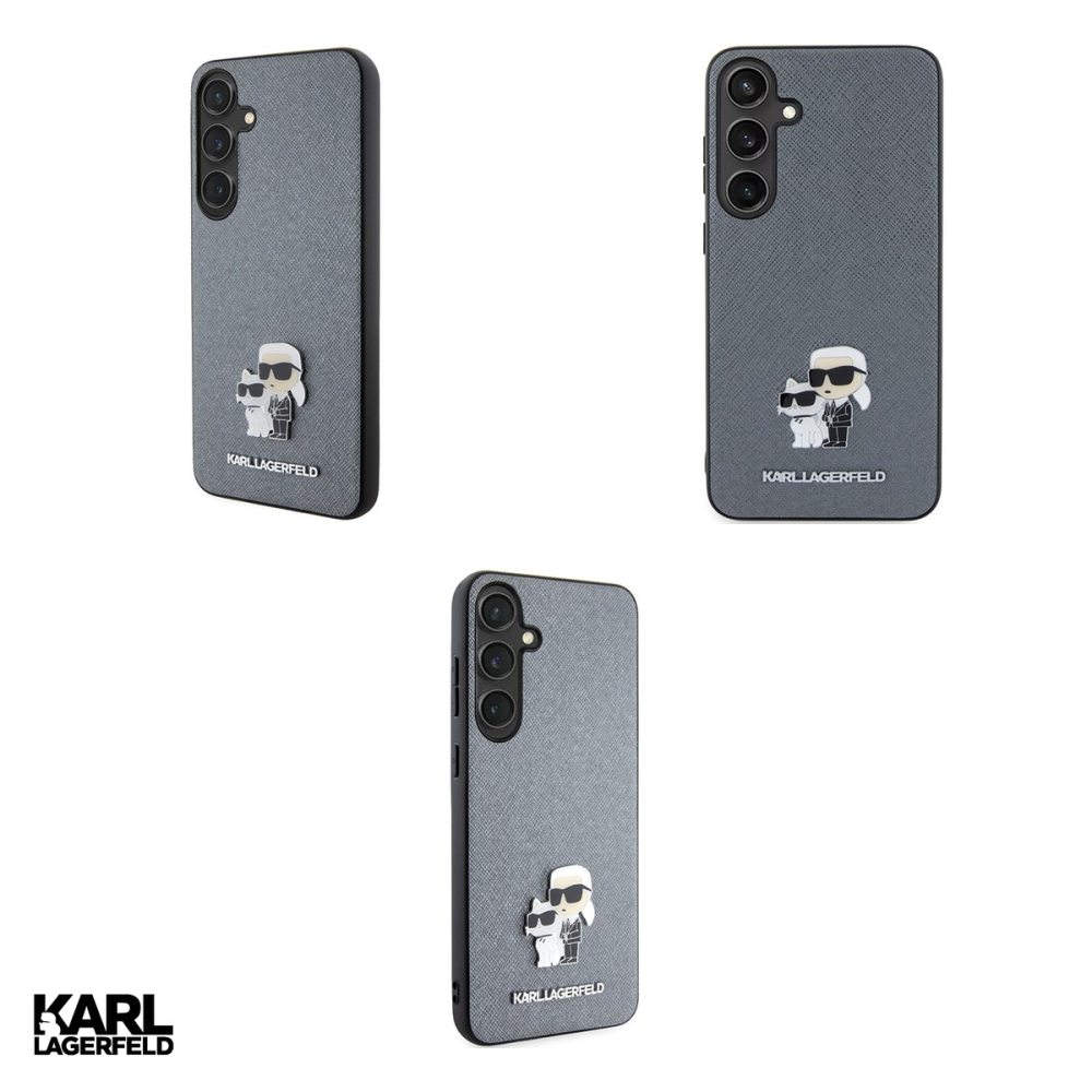 Husa Karl Lagerfeld Hc Saffiano Kc Pin pentru Samsung Galaxy S24 Plus, Carcasa, Gri [4]