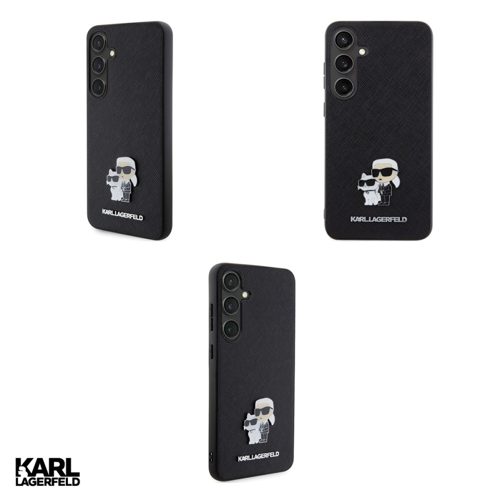 Husa Karl Lagerfeld Hc Saffiano Kc Pin pentru Samsung Galaxy S24 Plus, Carcasa, Negru [4]