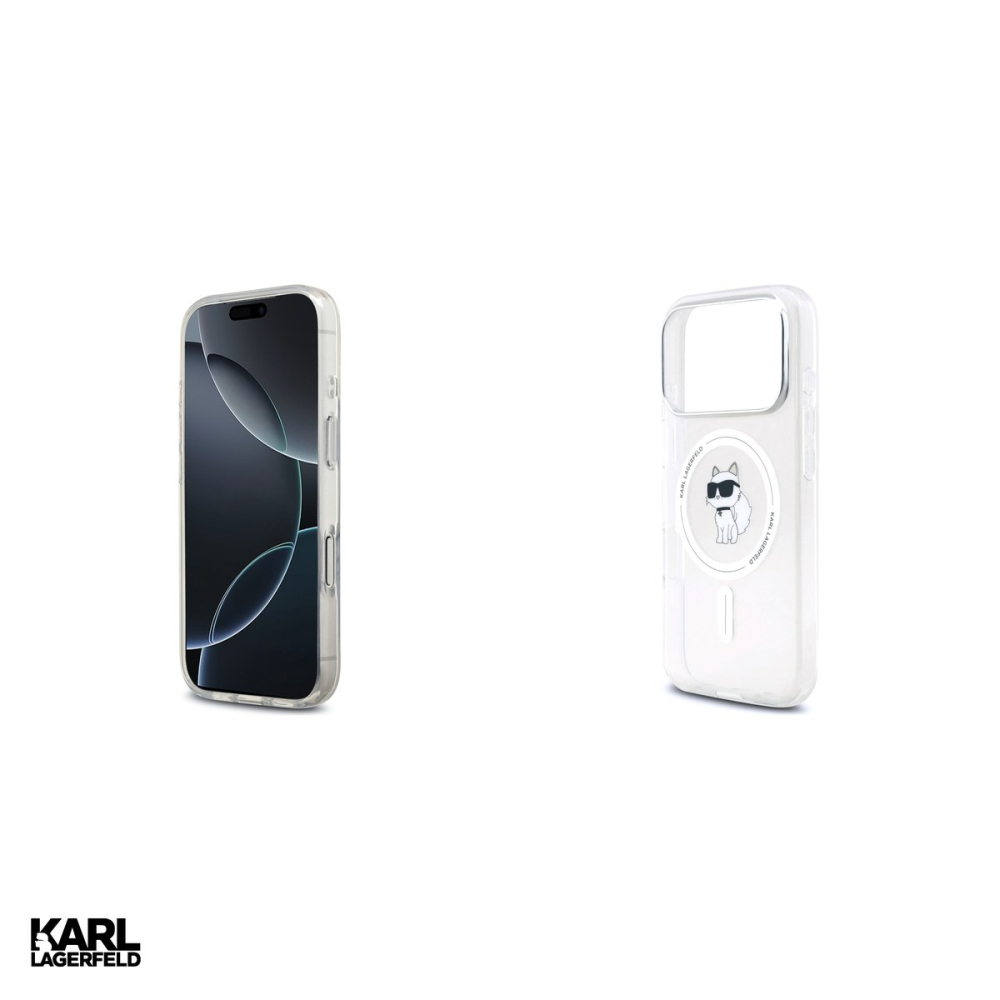 Husa Karl Lagerfeld Iml Choupette pentru iPhone 17 Pro, Carcasa magnetica, Transparent [5]