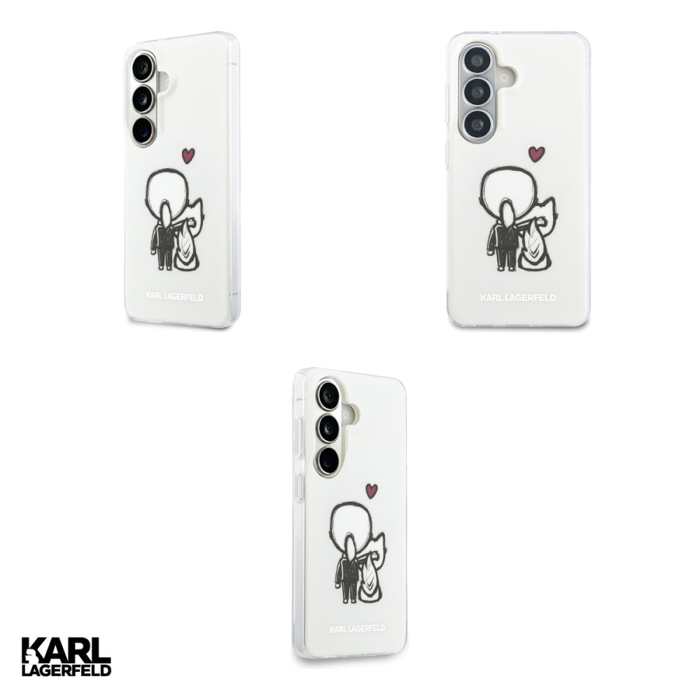 Husa Karl Lagerfeld Iml Karl&Choupette pentru Samsung Galaxy S26, Carcasa magnetica, Transparent [4]