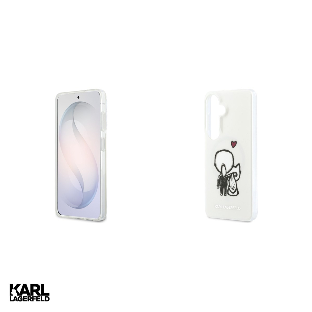Husa Karl Lagerfeld Iml Karl&Choupette pentru Samsung Galaxy S26, Carcasa magnetica, Transparent [5]