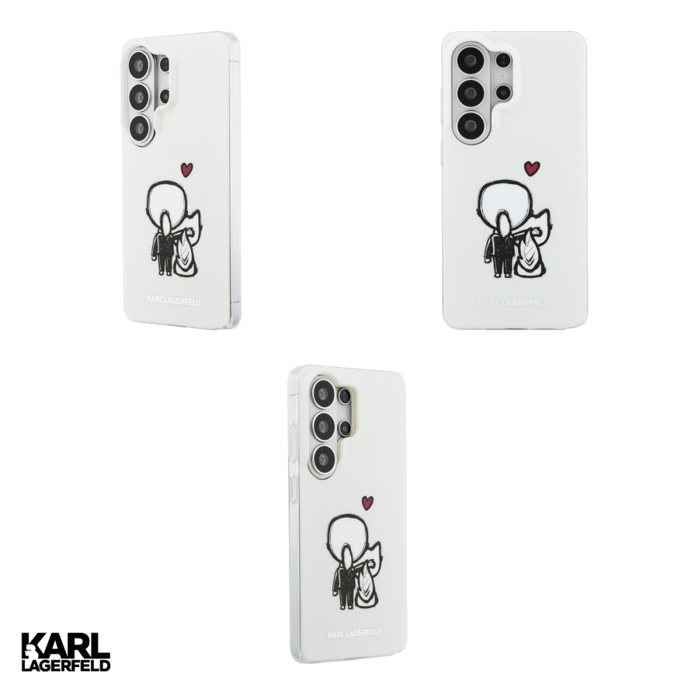 Husa Karl Lagerfeld Iml Karl&Choupette pentru Samsung Galaxy S26 Ultra, Carcasa magnetica, Transparent [4]