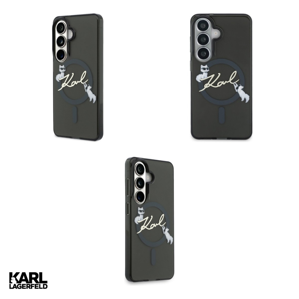 Husa Karl Lagerfeld Iml Kc Script pentru Samsung Galaxy S26, Carcasa magnetica, Negru [4]